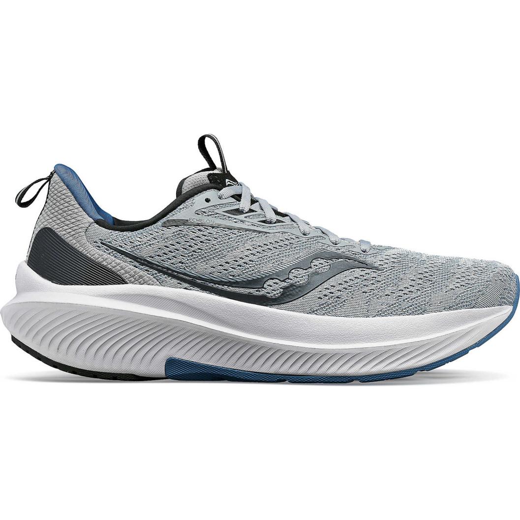 Men's Saucony Echelon 9, Fossil/Murk, 12 2E Wide - Skoutley Outdoors LLC