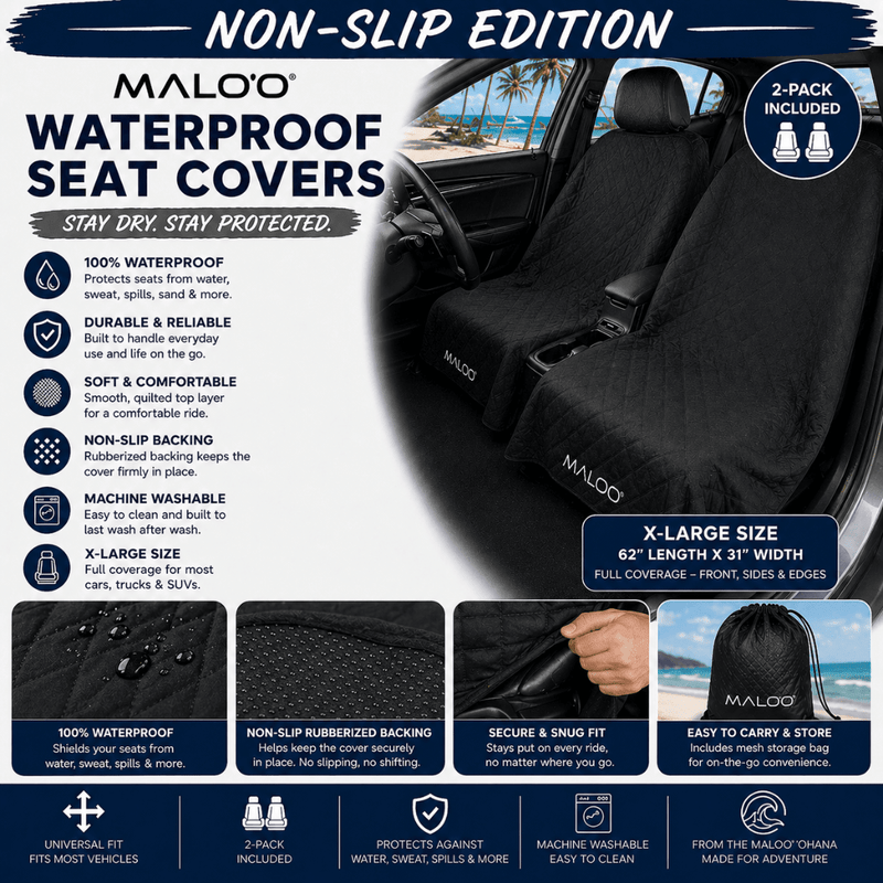 Load image into Gallery viewer, SeatGuard Waterproof Seat Cover (2-Pack) β Durable Seat Protector for Beach, Gym & Pets