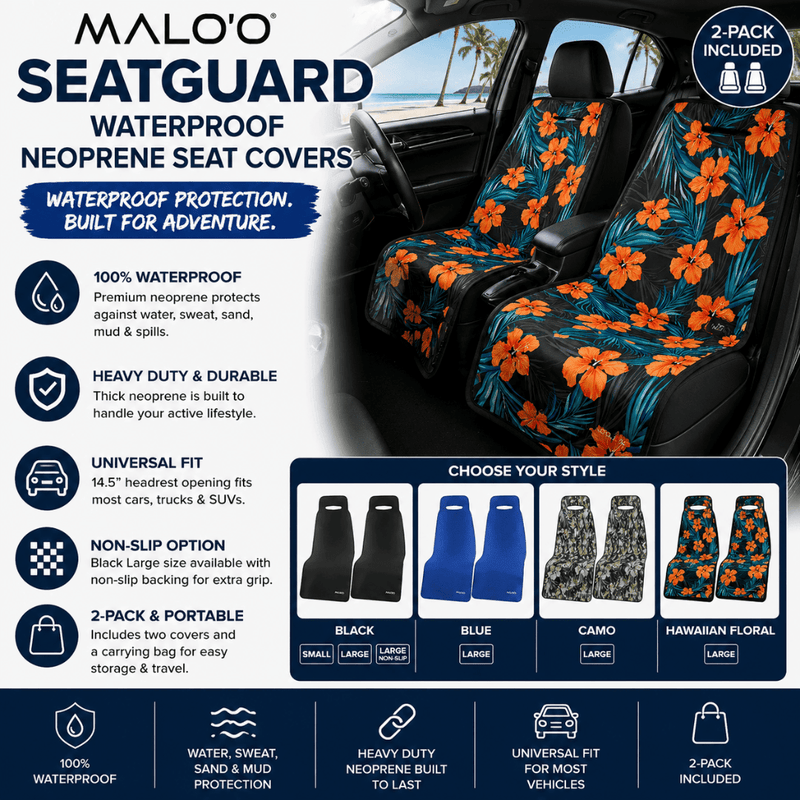 Load image into Gallery viewer, SeatGuard Waterproof Seat Cover (2-Pack) β Durable Seat Protector for Beach, Gym & Pets