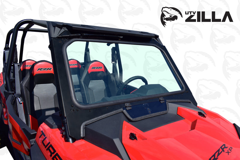 Load image into Gallery viewer, Black Vented Glass Windshield for 2019 RZR with Wiper