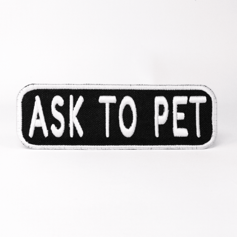 Load image into Gallery viewer, Ask to Pet 2x6 Patch