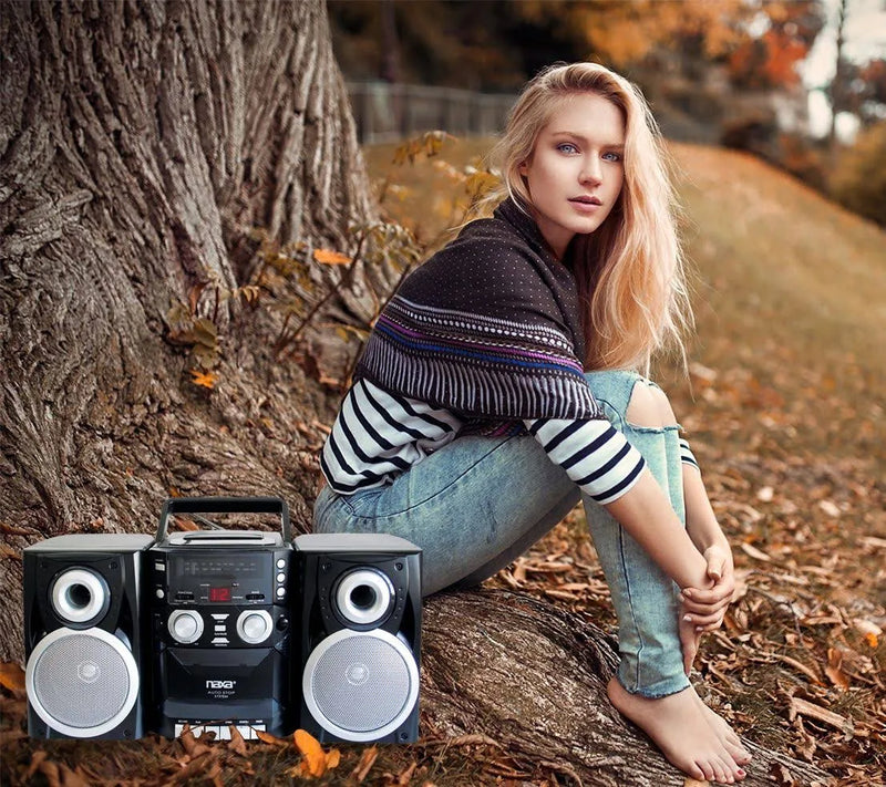Load image into Gallery viewer, Naxa Portable CD Player with AM/FM Stereo Radio Cassette Player/Recorder