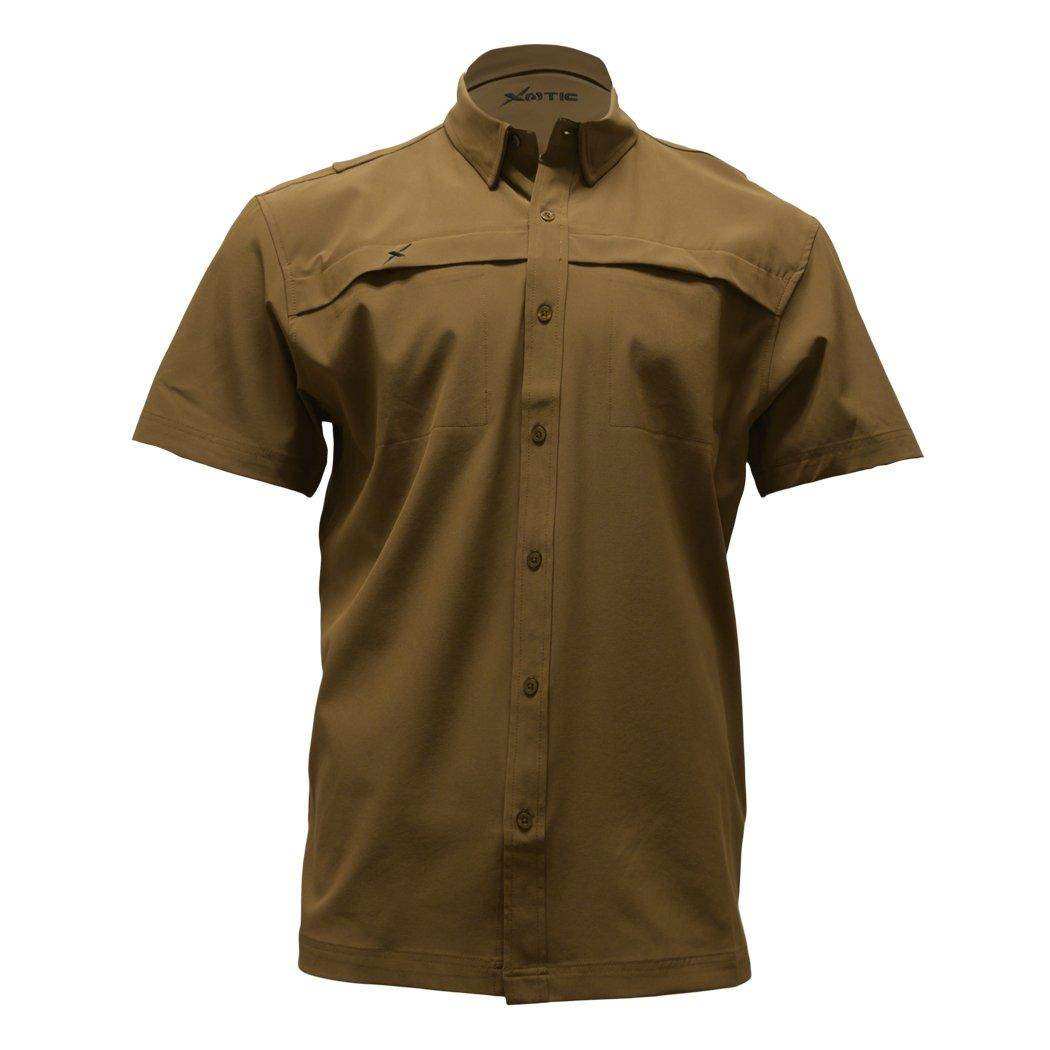 Short Sleeve Solid Lifestyle Button Down w/ REPEL-X - Skoutley Outdoors LLC