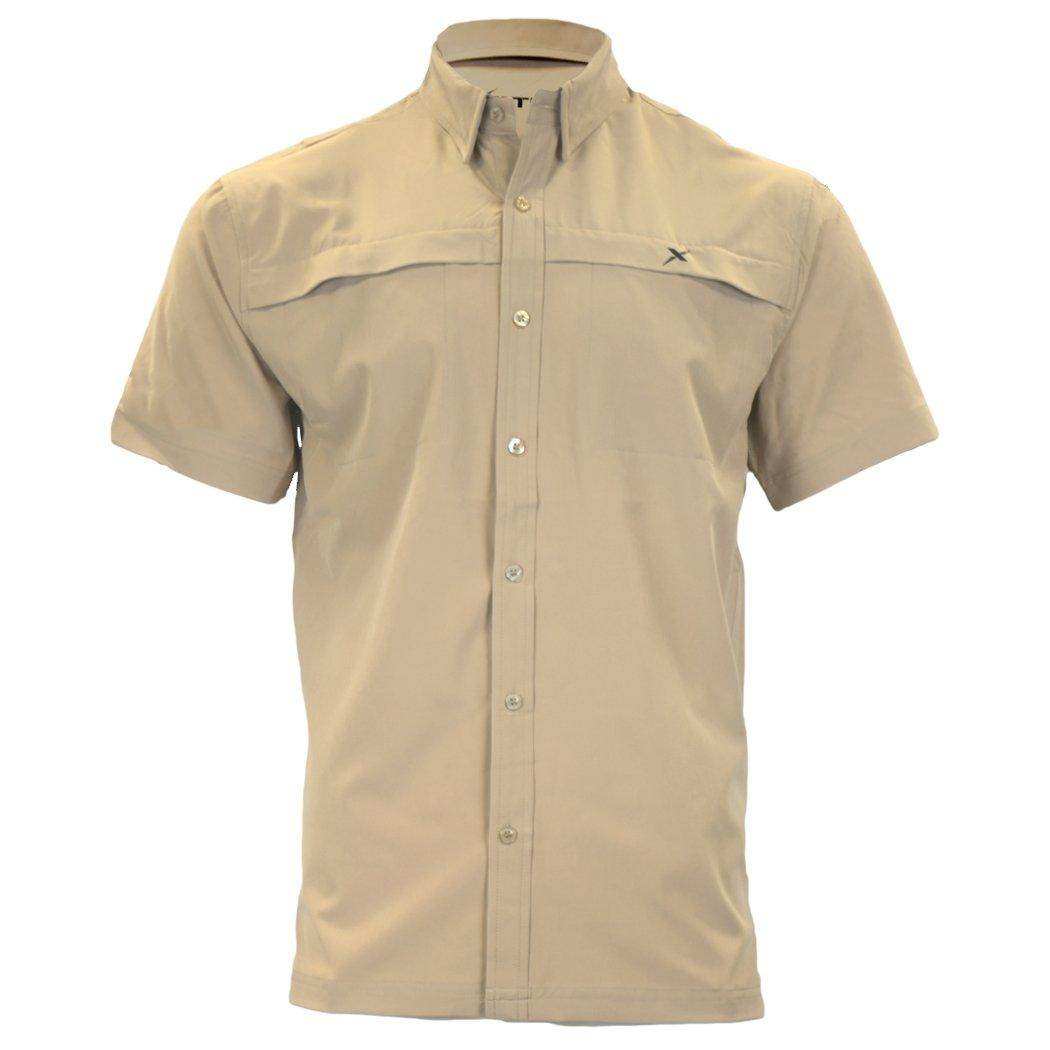 Short Sleeve Solid Lifestyle Button Down w/ REPEL-X - Skoutley Outdoors LLC