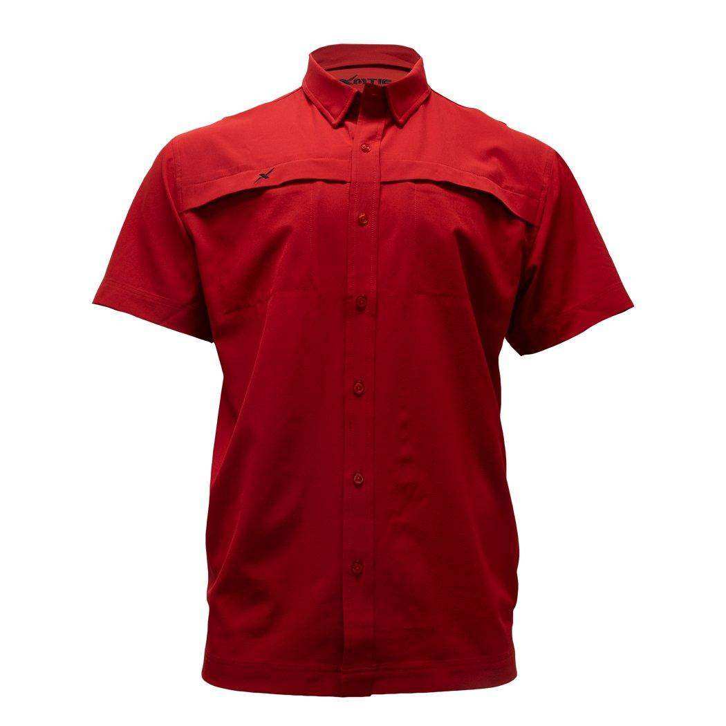 Short Sleeve Solid Lifestyle Button Down w/ REPEL-X - Skoutley Outdoors LLC