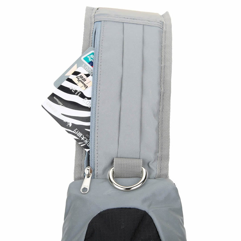 Load image into Gallery viewer, Black Reflective Sling Bag, Small Trekking Bag, Riderbag Unisex