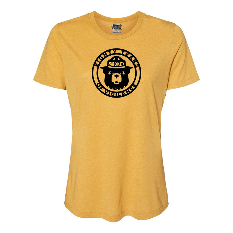 Load image into Gallery viewer, Smokey Bear 80 Years Women's Crewneck Tee