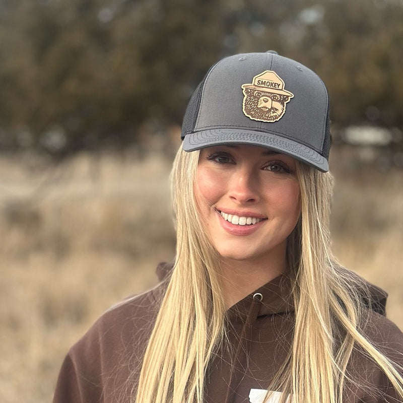 Load image into Gallery viewer, Smokey Bear Hat Patch Trucker