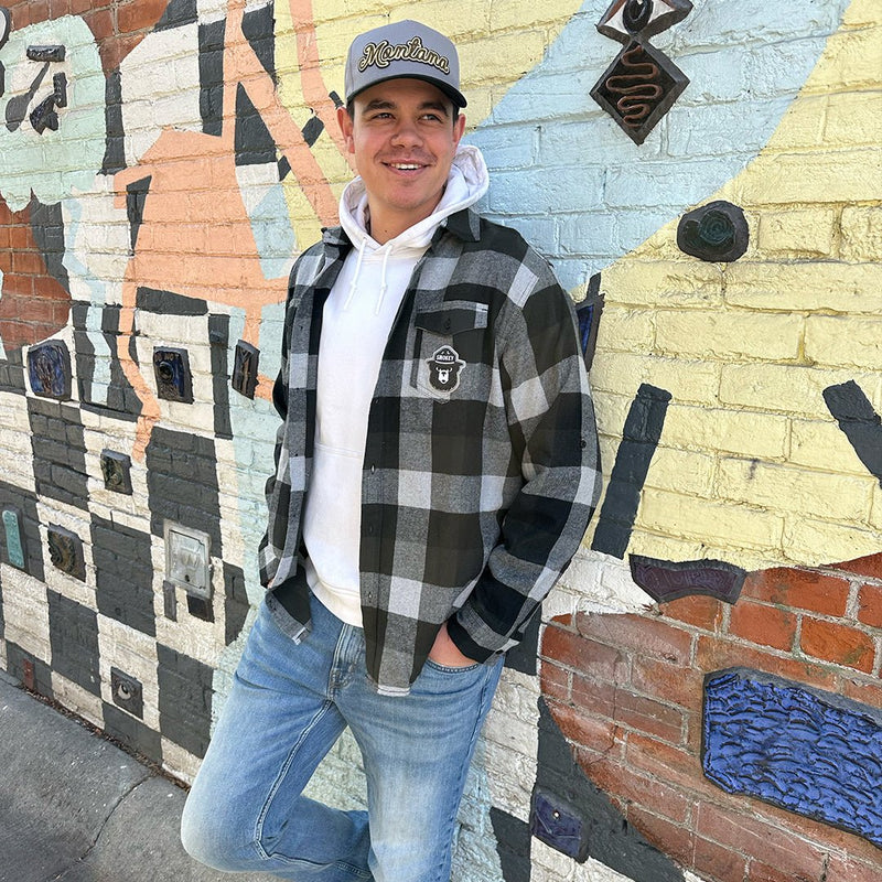 Load image into Gallery viewer, Smokey Bear Patch Flannel