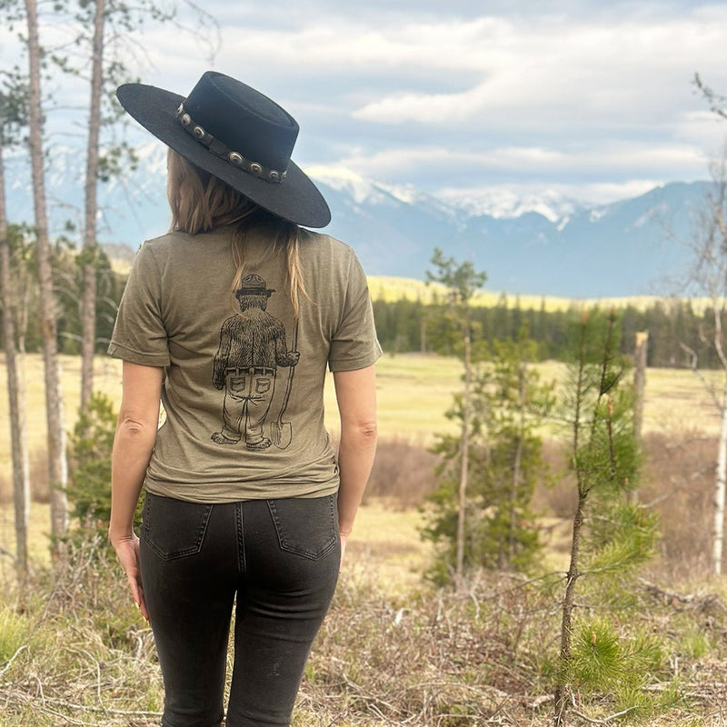 Load image into Gallery viewer, Smokey Bear Shovel Crewneck Tee