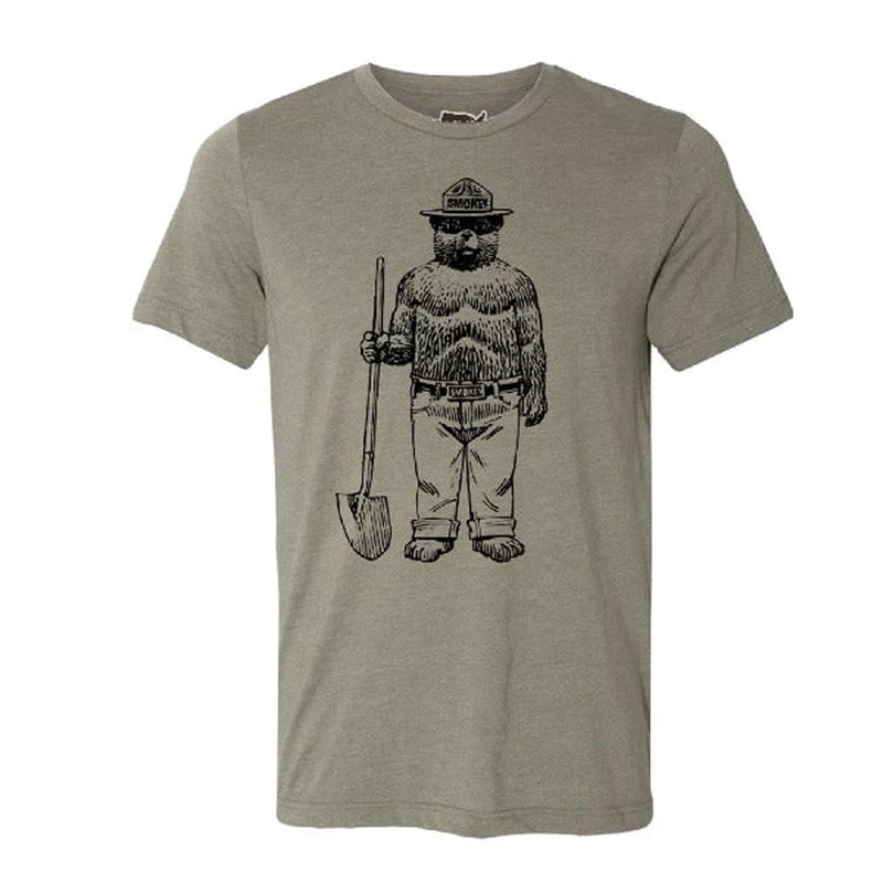 Load image into Gallery viewer, Smokey Bear Shovel Crewneck Tee