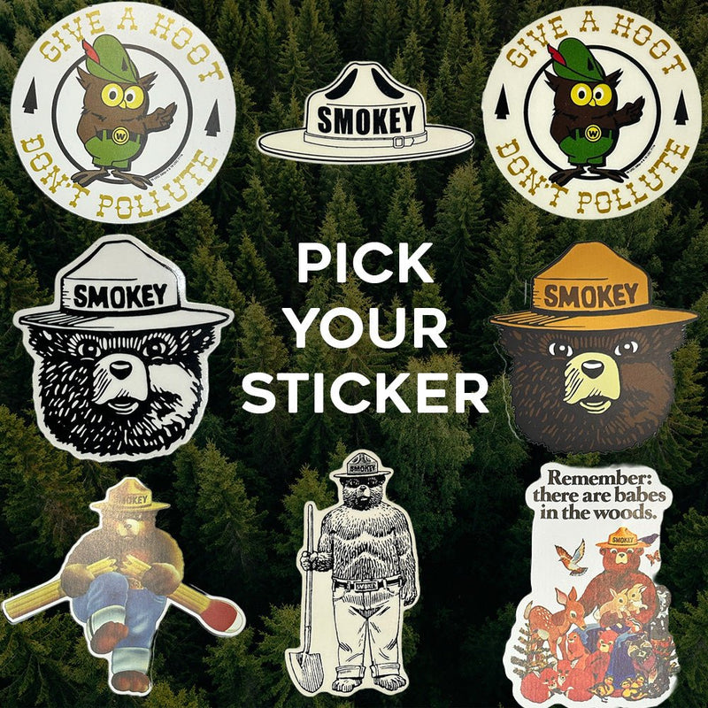 Load image into Gallery viewer, Smokey Bear & Woodsy Owl Decals