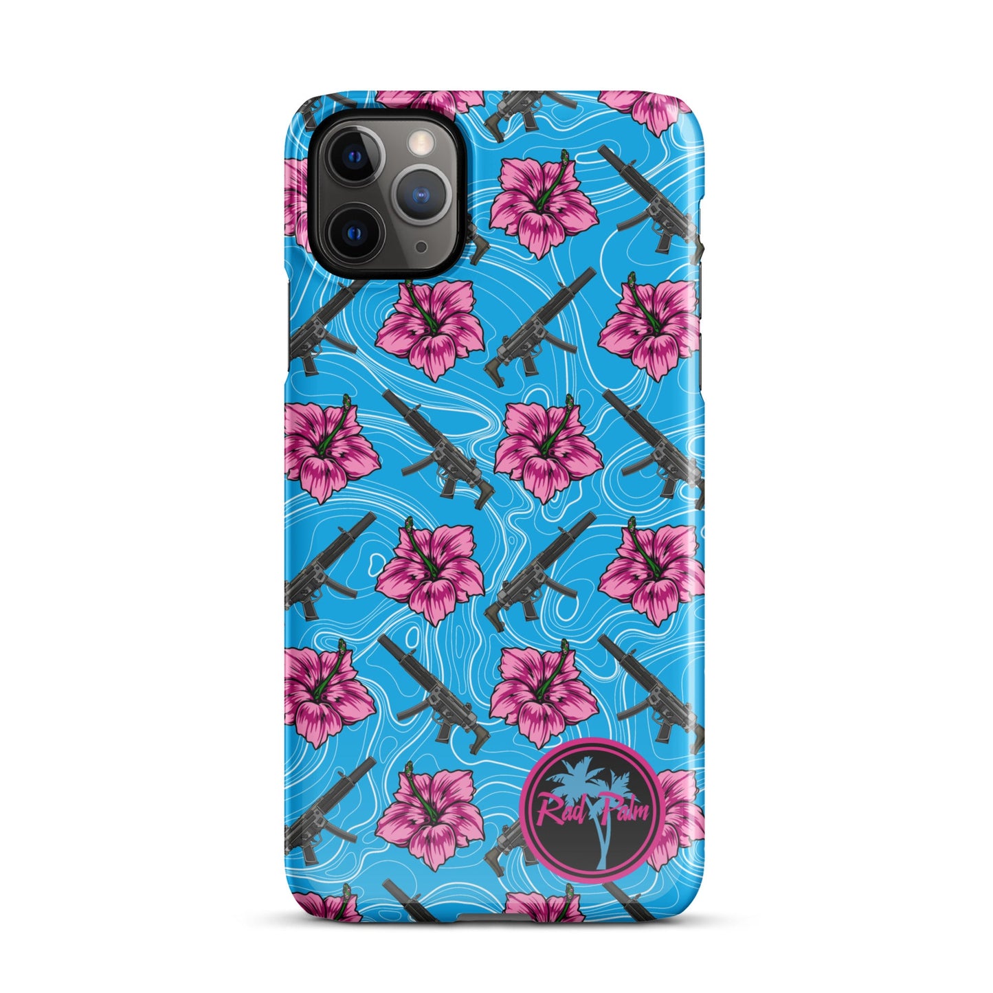 High Capacity Hibiscus Snap Case For iPhone®