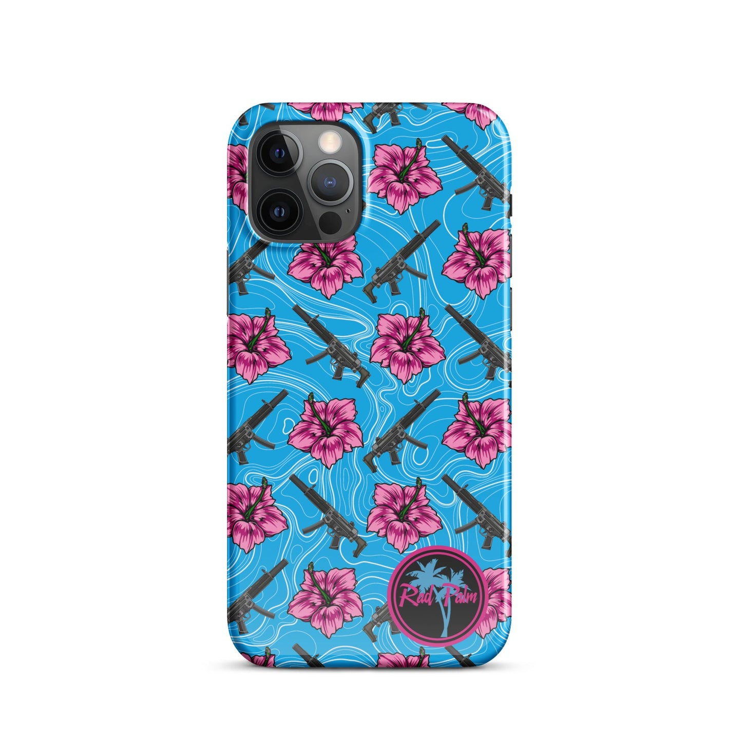 High Capacity Hibiscus Snap Case For iPhone®