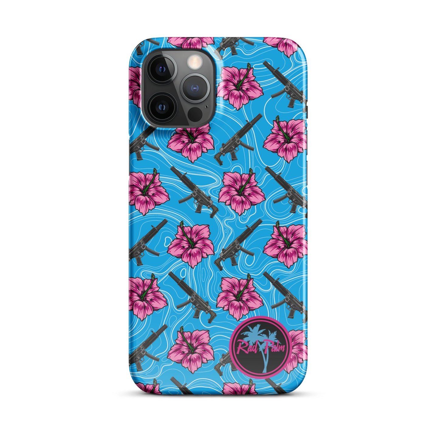 High Capacity Hibiscus Snap Case For iPhone®