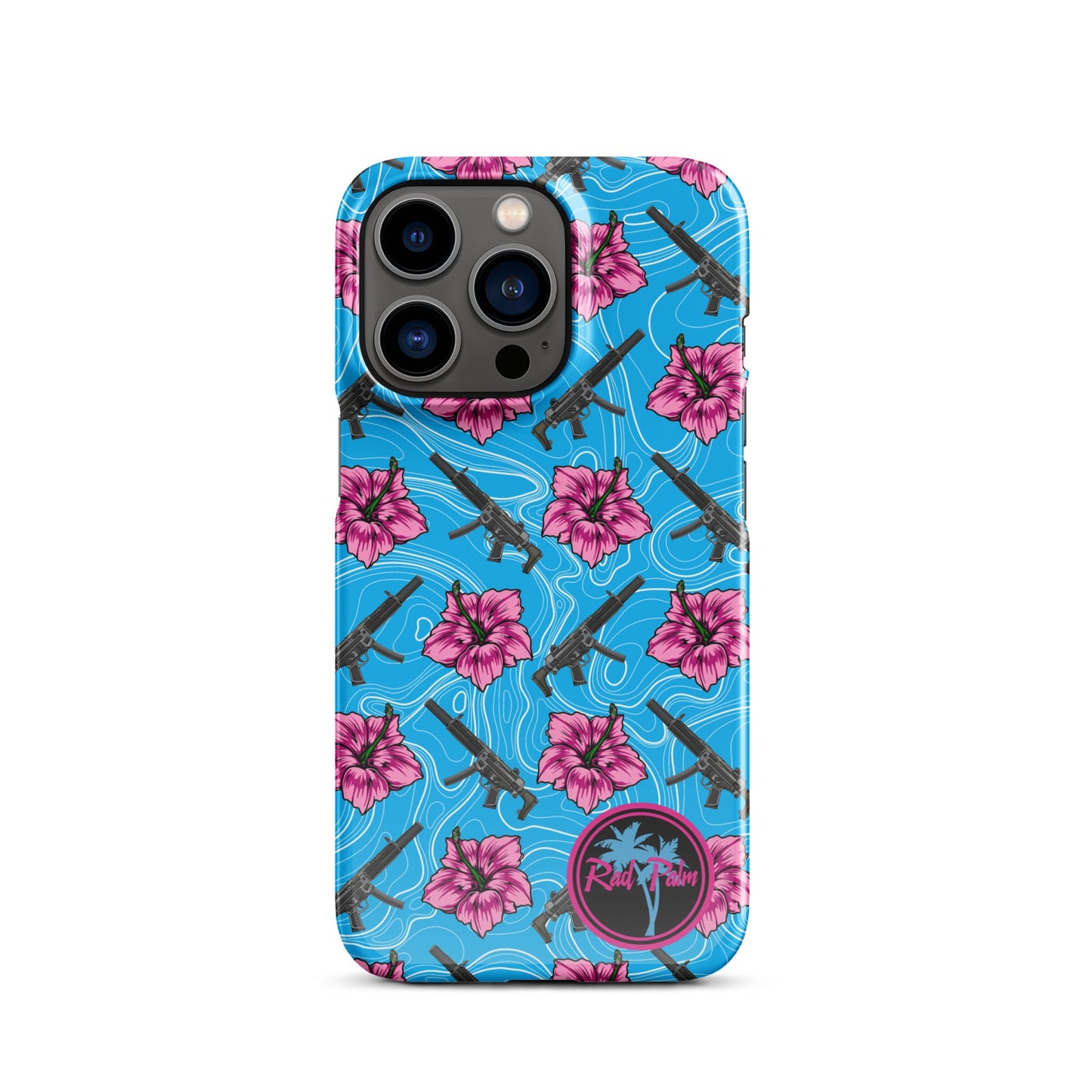 High Capacity Hibiscus Snap Case For iPhone®
