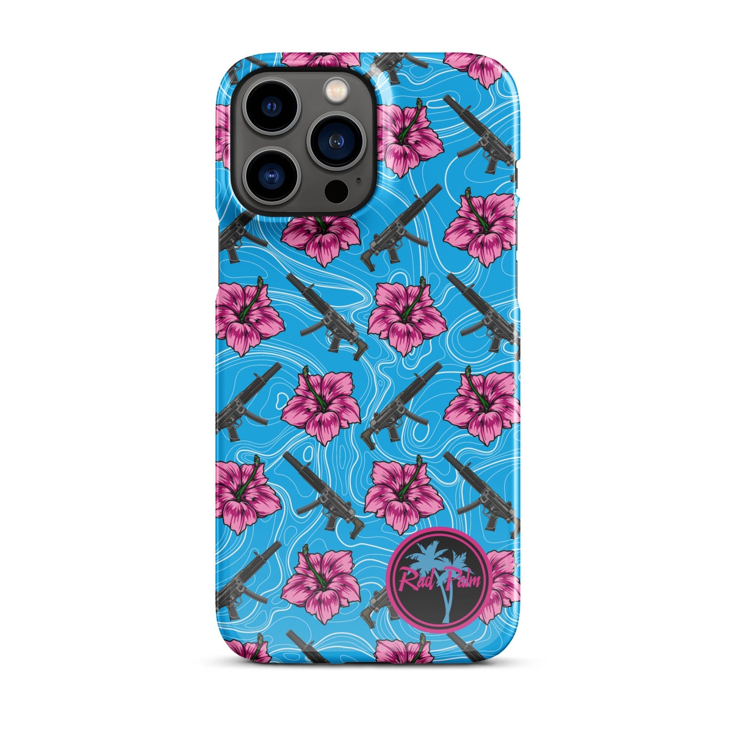 High Capacity Hibiscus Snap Case For iPhone®