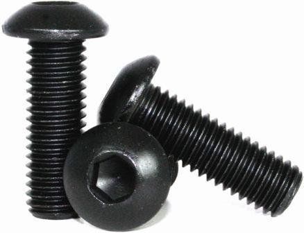 Load image into Gallery viewer, Button Head Hex, 1/4"-20 screws w/Nylon lock nuts (pack of four)