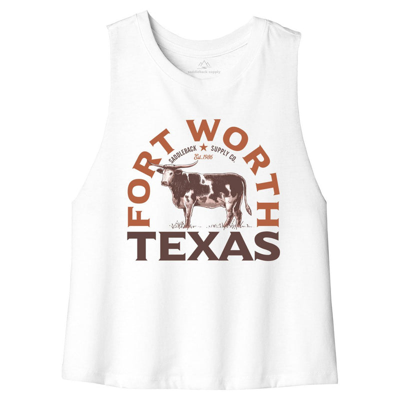 Load image into Gallery viewer, Texas Longhorn Crop Top