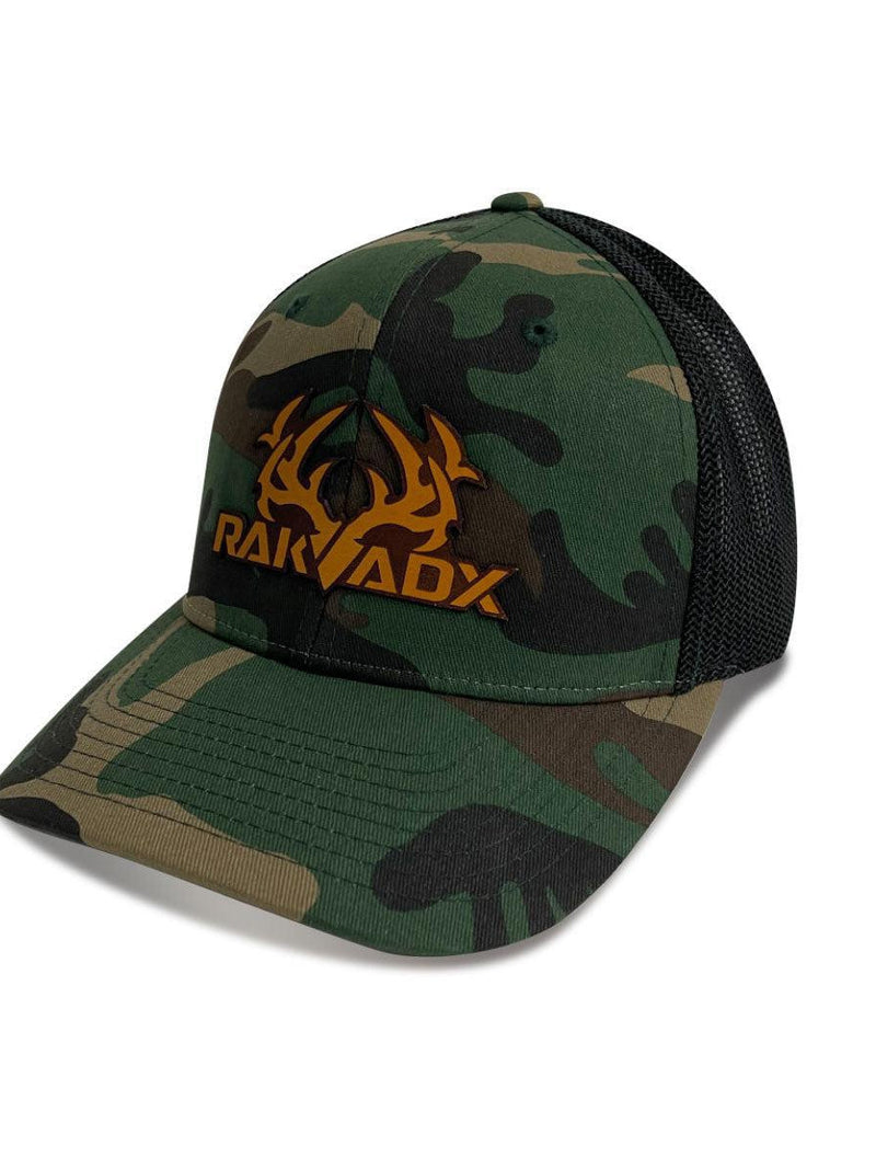 Load image into Gallery viewer, Solo RakBuck Camo Flex Hat - Leather Patch