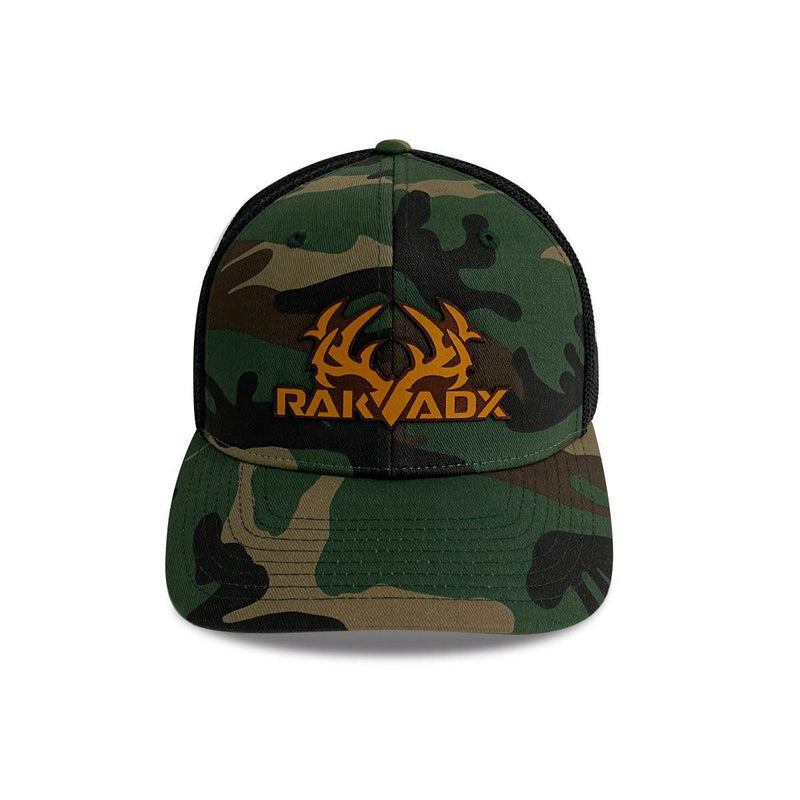 Load image into Gallery viewer, Solo RakBuck Camo Flex Hat - Leather Patch