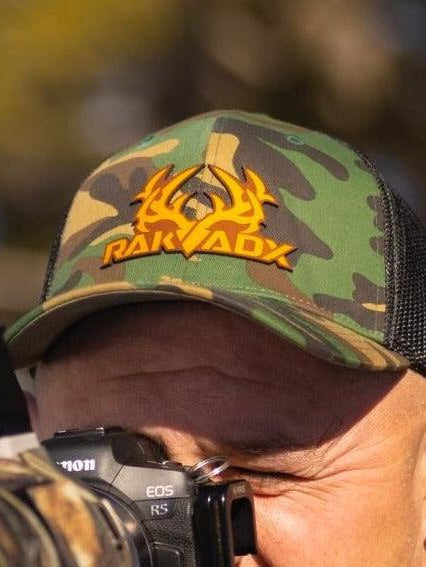 Load image into Gallery viewer, Solo RakBuck Camo Flex Hat - Leather Patch