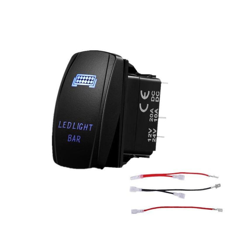 Load image into Gallery viewer, 5 Pin Laser On/Off switches 20A/12V 10A/24V Switch with Jumper Wires Set for Cars,Trucks,RVs