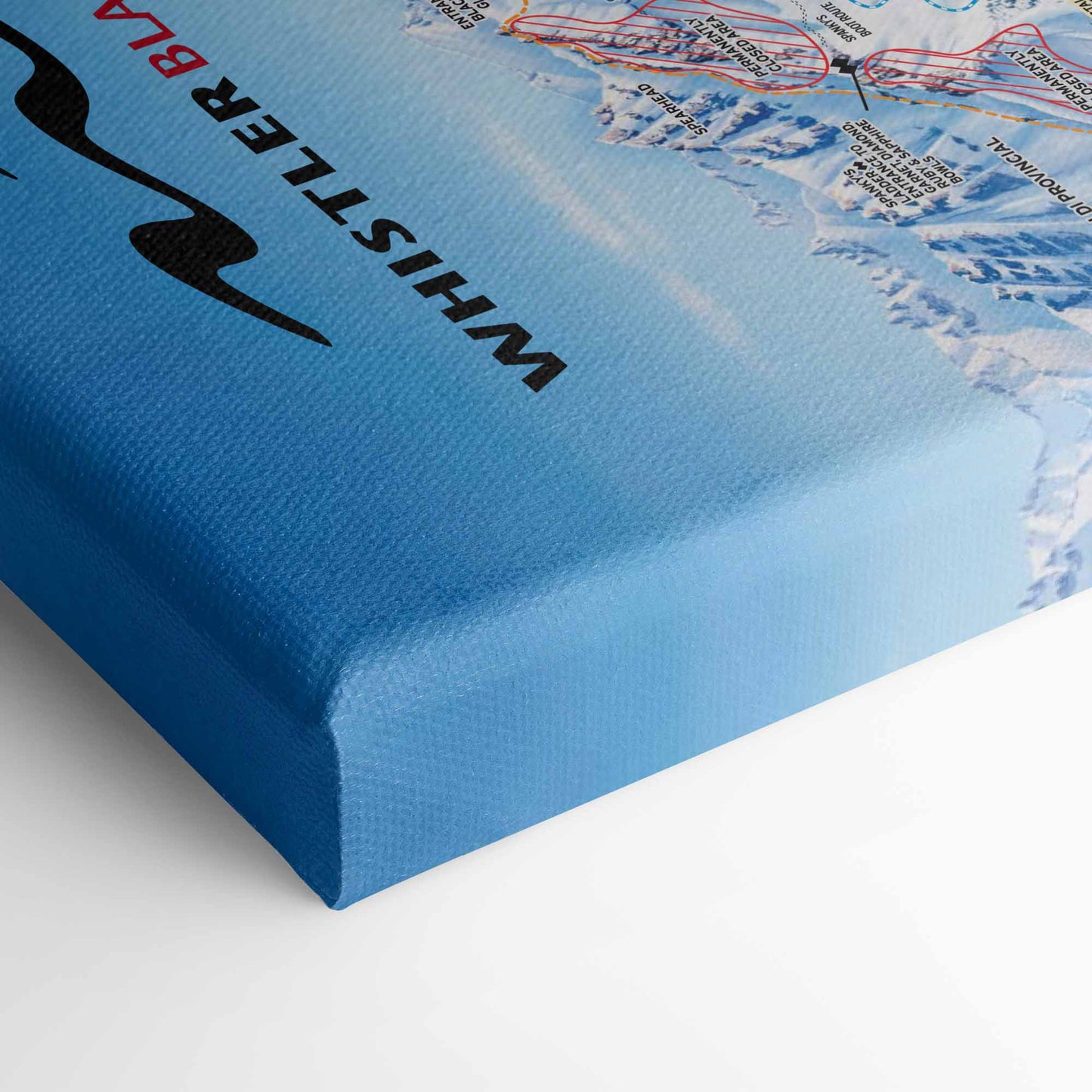 Whistler Blackcomb Ski Resort | Trail Map Poster