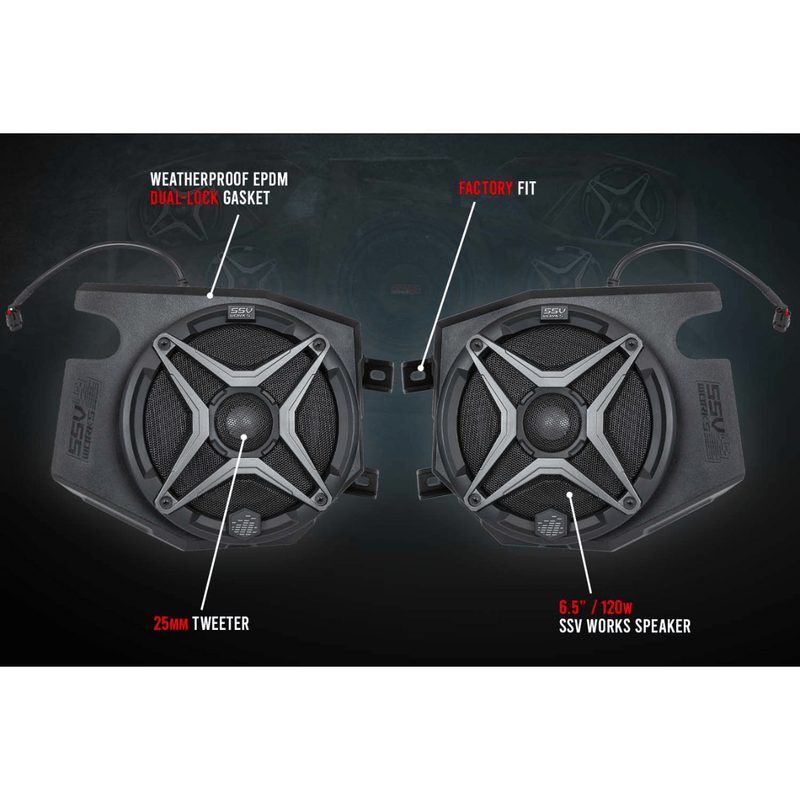 Load image into Gallery viewer, SSV Works 2 Speaker Plug & Play Kit for Ride Command for 19-22 Polaris RZR