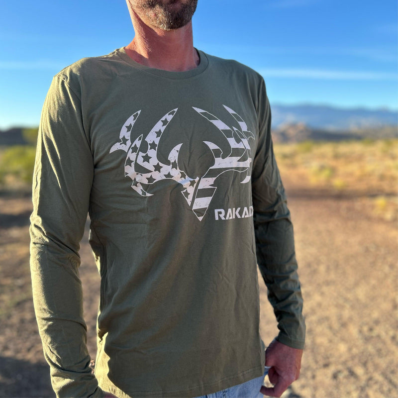 Load image into Gallery viewer, Star Spangled Rak Long Sleeve Tee
