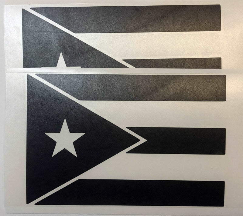 Load image into Gallery viewer, State Flag Decals - Premium Cast Matte Black Vinyl x2