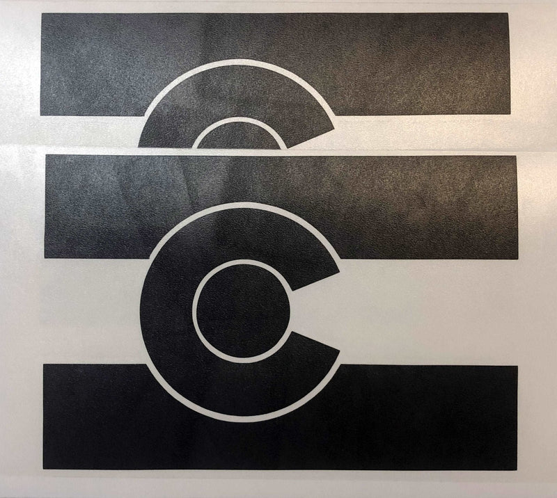 Load image into Gallery viewer, State Flag Decals - Premium Cast Matte Black Vinyl x2