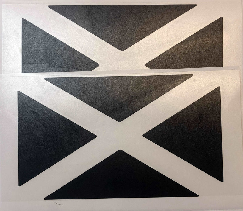 Load image into Gallery viewer, State Flag Decals - Premium Cast Matte Black Vinyl x2