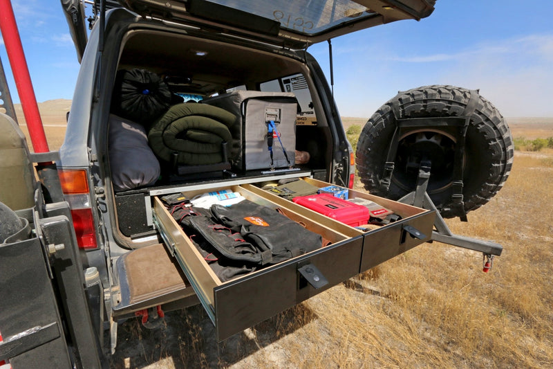 Load image into Gallery viewer, Stealth Sleep and Storage Package for Toyota Land Cruiser 1991-1997 80 Series - 43-3/8" W x 8" H x 40" D