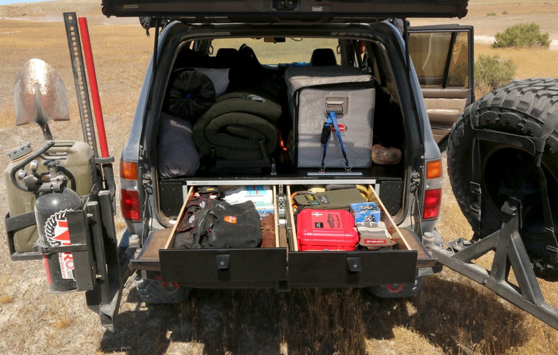 Load image into Gallery viewer, Stealth Sleep and Storage Package for Toyota Land Cruiser 1991-1997 80 Series - 43-3/8" W x 8" H x 40" D