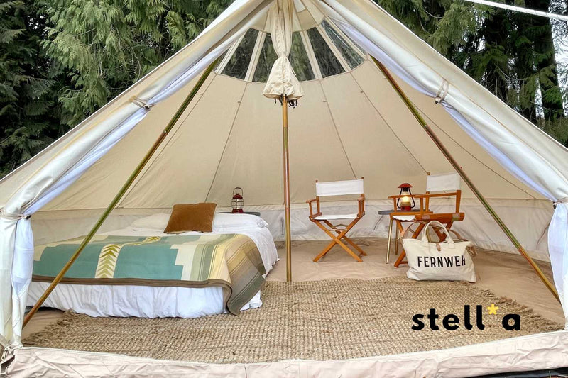 Load image into Gallery viewer, 13' (4M) Stella™ Stargazing Canvas Tent
