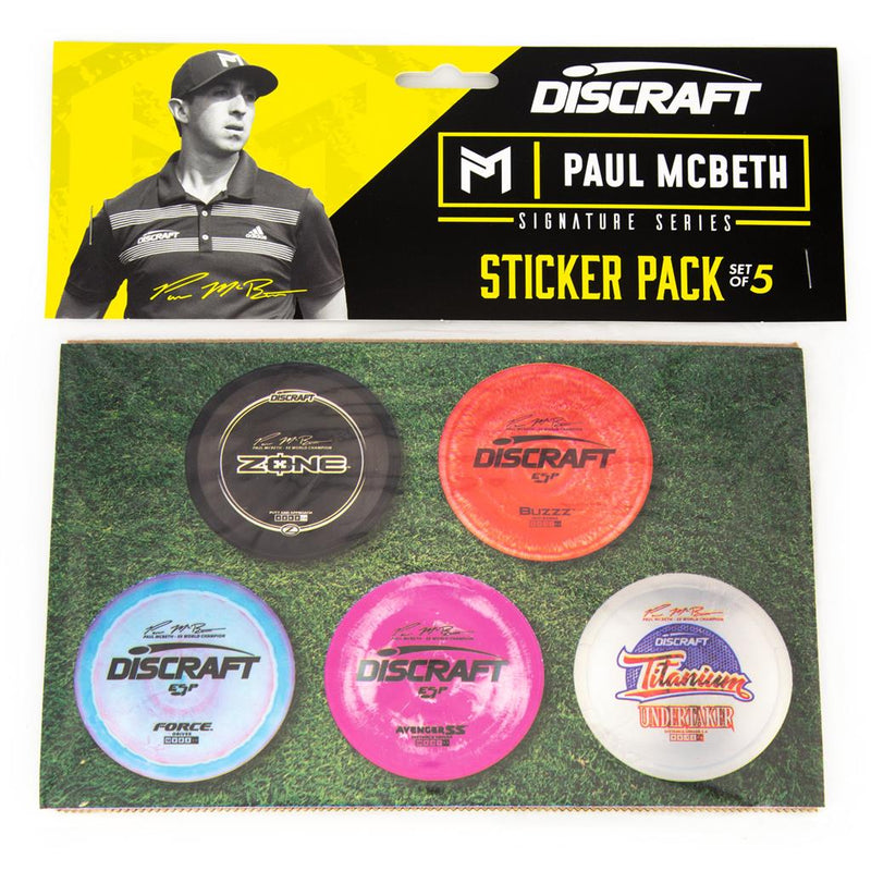 Load image into Gallery viewer, Paul McBeth Sticker Pack - One Sheet of 5 Stickers
