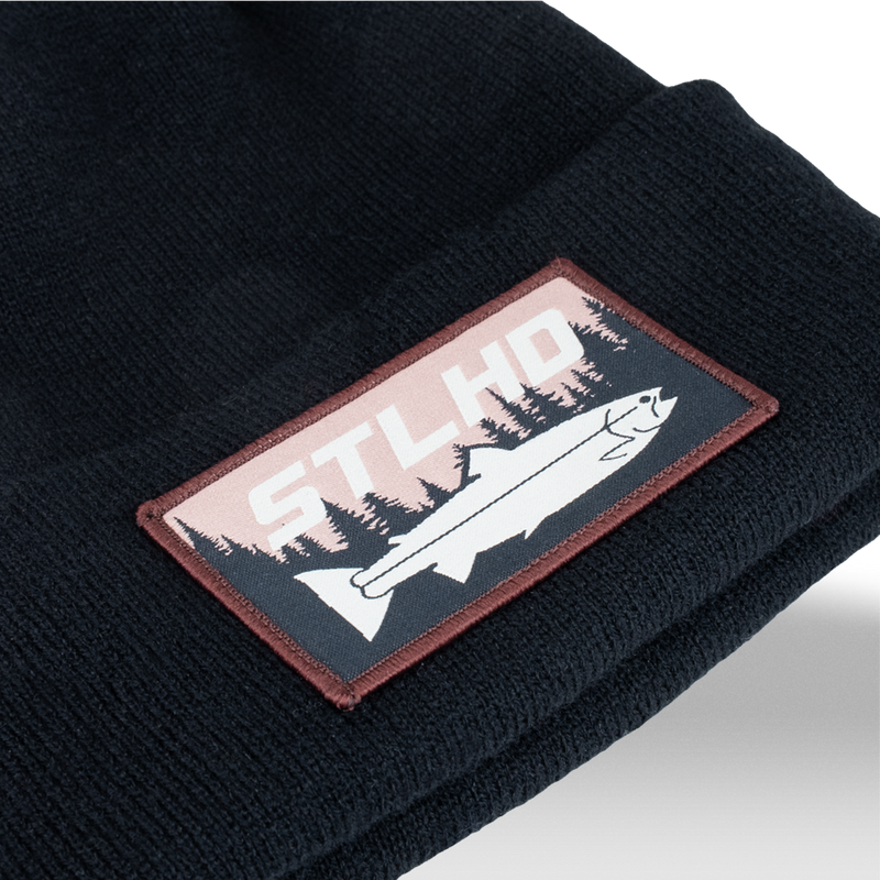 Load image into Gallery viewer, STLHD Black Mountain Knit Hat