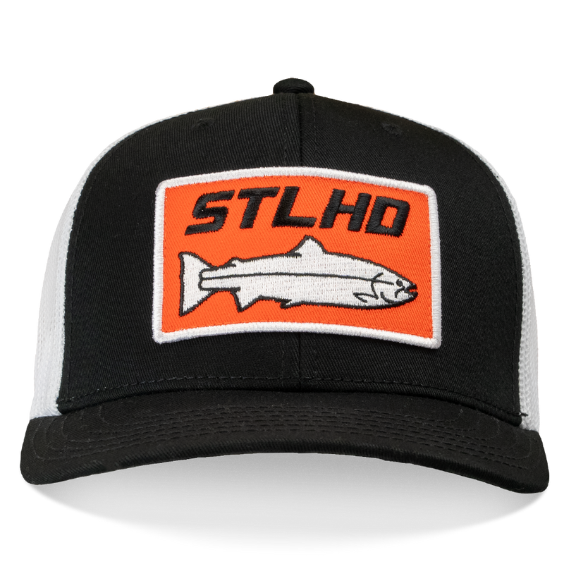 Load image into Gallery viewer, STLHD Standard White & Black Trucker Hat