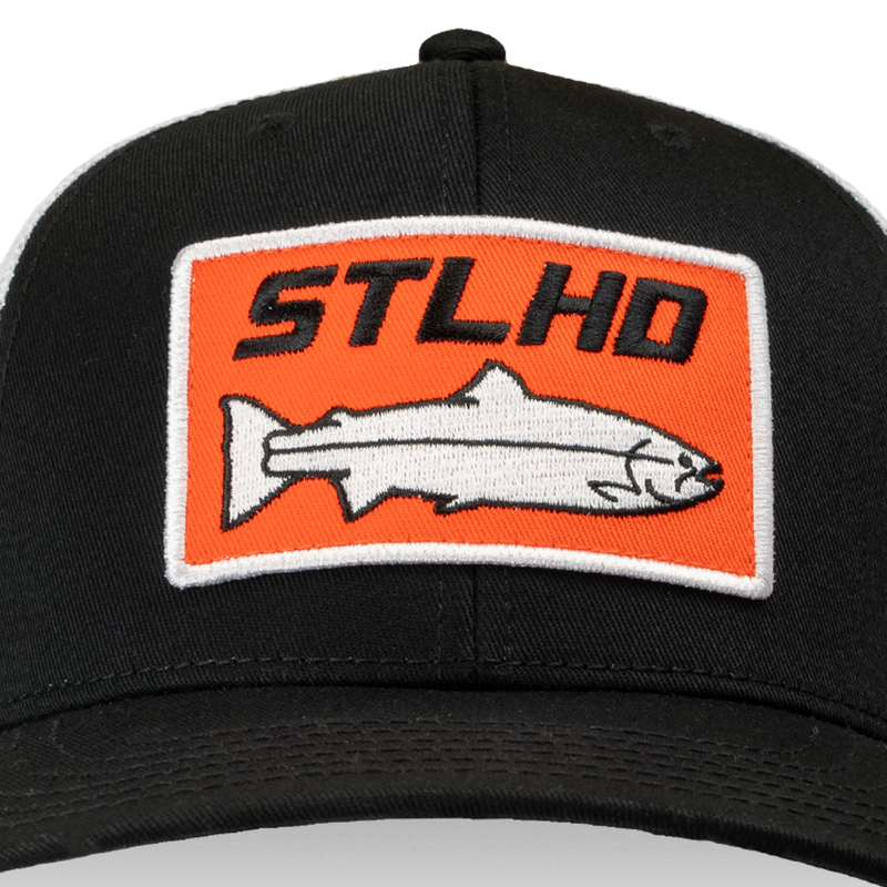 Load image into Gallery viewer, STLHD Standard White & Black Trucker Hat