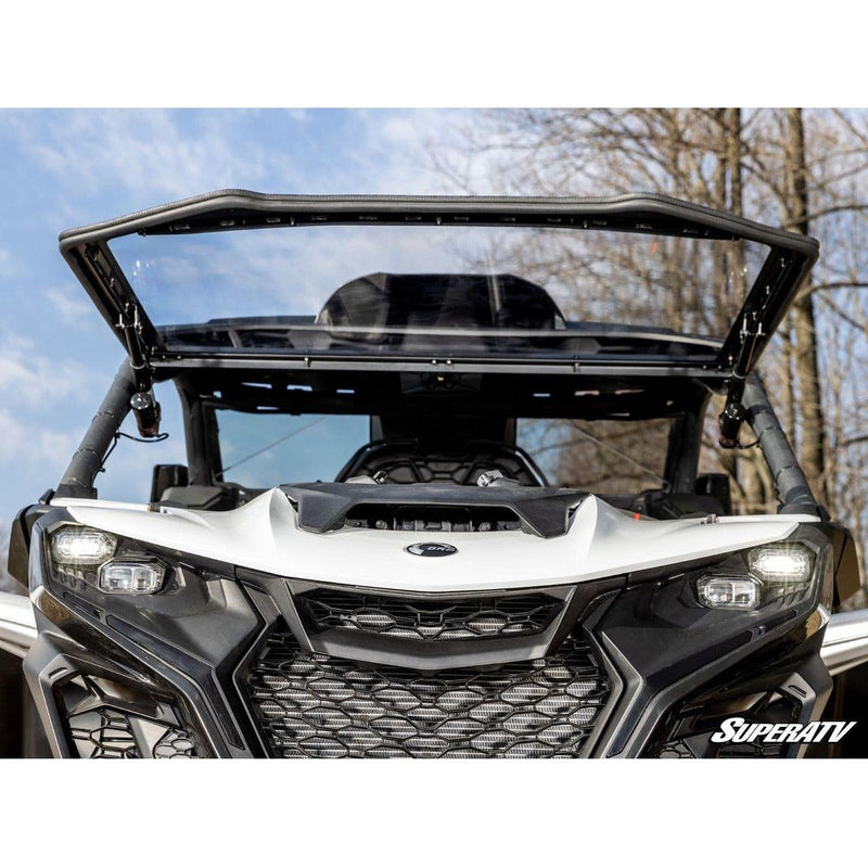 Load image into Gallery viewer, SuperATV 2024+ Can-Am Maverick R Maxdrive Power Flip Windshield