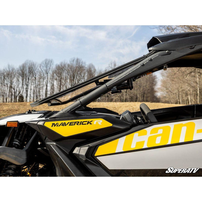 Load image into Gallery viewer, SuperATV 2024+ Can-Am Maverick R Maxdrive Power Flip Windshield