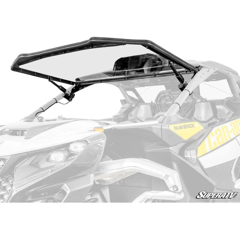 Load image into Gallery viewer, SuperATV 2024+ Can-Am Maverick R Maxdrive Power Flip Windshield