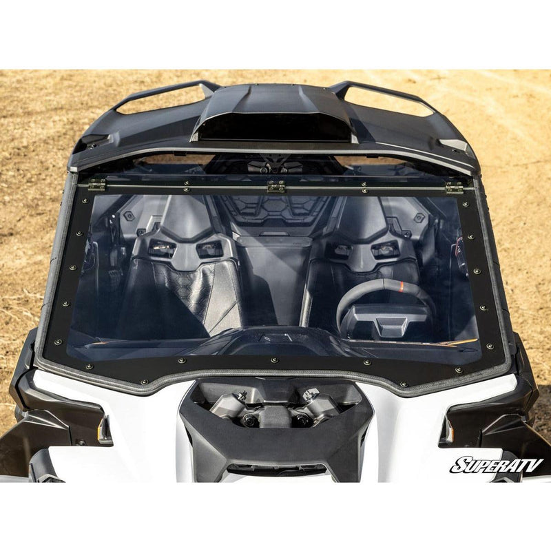 Load image into Gallery viewer, SuperATV 2024+ Can-Am Maverick R Maxdrive Power Flip Windshield