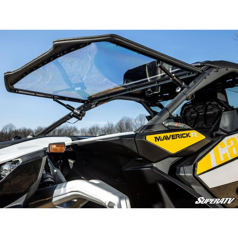 Load image into Gallery viewer, SuperATV 2024+ Can-Am Maverick R Maxdrive Power Flip Windshield