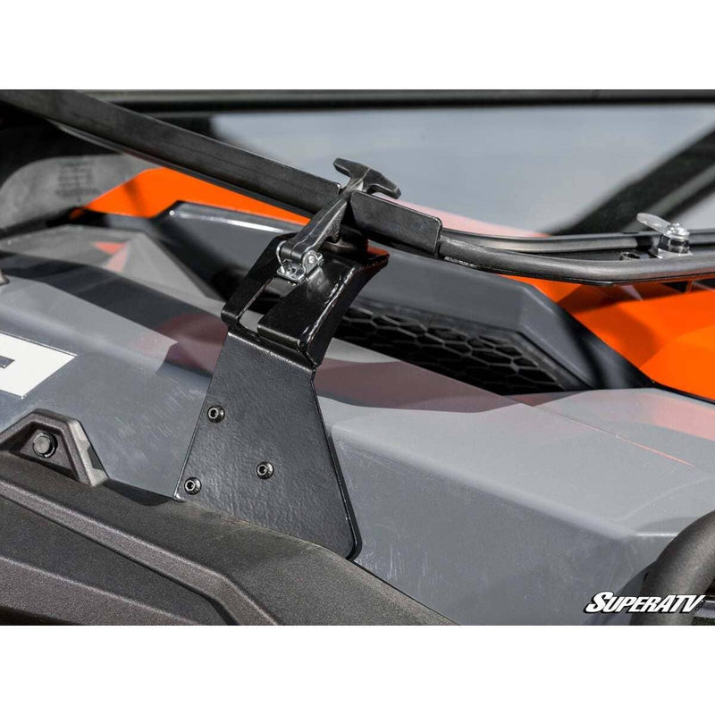 Load image into Gallery viewer, SuperATV - 2020+ Polaris General XP 1000 Flip-Down Glass Windshield