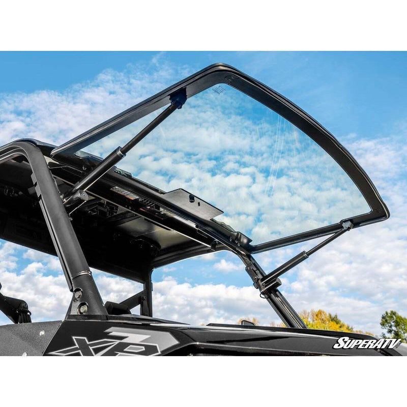Load image into Gallery viewer, SuperATV 2017+ Polaris Ranger XP 1000 MaxDrive Power Flip Glass Windshield