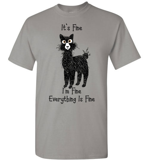 Load image into Gallery viewer, t-shirt: Alpaca I'm Fine Short-Sleeve