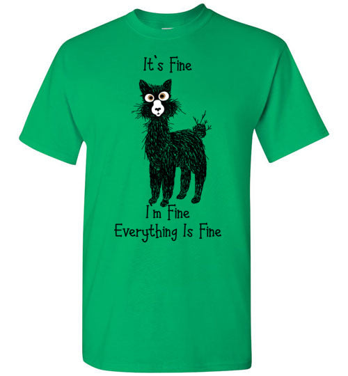 Load image into Gallery viewer, t-shirt: Alpaca I'm Fine Short-Sleeve