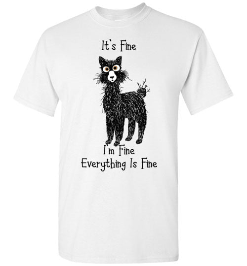 Load image into Gallery viewer, t-shirt: Alpaca I'm Fine Short-Sleeve